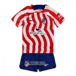 Camiseta Atletico Madrid Primera Nino 2022/2023