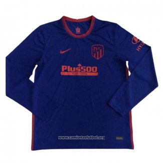 Camiseta Atletico Madrid Segunda Manga Larga 2020/2021