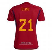 Camiseta Espana Jugador Olmo Primera 2022
