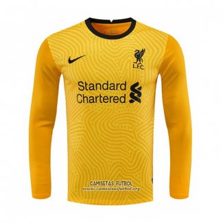 Camiseta Liverpool Portero Manga Larga 2020/2021 Amarillo