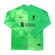 Camiseta Liverpool Portero Manga Larga 2021/2022 Verde