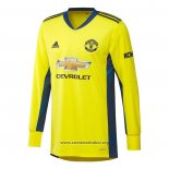 Camiseta Manchester United Portero Segunda Manga Larga 2020/2021