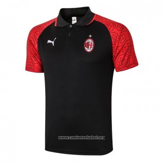 Camiseta Polo del AC Milan 2020/2021 Negro