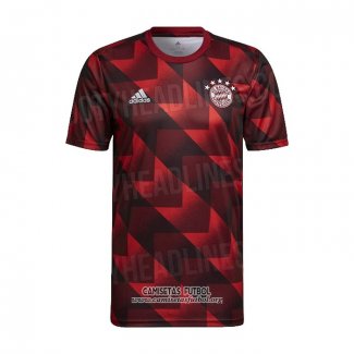 Camiseta Pre Partido del Bayern Munich 2022 Rojo y Negro