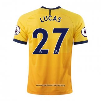 Camiseta Tottenham Hotspur Jugador Lucas Tercera 2020/2021