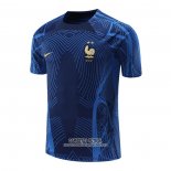 Camiseta de Entrenamiento Francia 2022/2023 Azul Oscuro