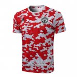 Camiseta de Entrenamiento Manchester United 2021/2022 Rojo y Blanco