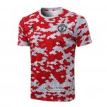 Camiseta de Entrenamiento Manchester United 2021/2022 Rojo y Blanco