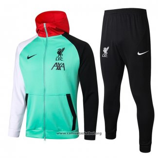 Chandal con Capucha del Liverpool 2020/2021 Verde