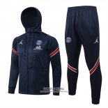 Chandal con Capucha del Paris Saint-Germain 2021/2022 Azul