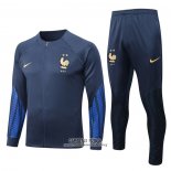 Chandal de Chaqueta del Francia 2022/2023 Azul Oscuro