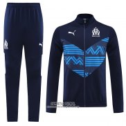 Chandal de Chaqueta del Olympique Marsella 2022/2023 Azul