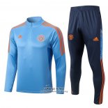 Chandal de Sudadera del Manchester United 2022/2023 Azul