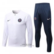 Chandal de Sudadera del Paris Saint-Germain Nino 2022/2023 Blanco