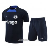 Chandal del Chelsea Manga Corta 2022/2023 Negro - Pantalon Corto