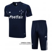 Chandal del Cruzeiro Manga Corta 2023/2024 Azul - Pantalon Corto