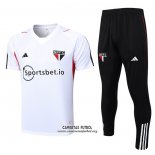 Chandal del Sao Paulo Manga Corta 2023/2024 Blanco