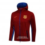 Chaqueta con Capucha del Barcelona 2021/2022 Rojo