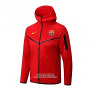 Chaqueta con Capucha del Barcelona 2022/2023 Rojo