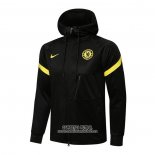 Chaqueta con Capucha del Chelsea 2021/2022 Negro