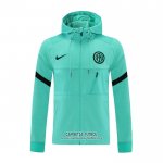 Chaqueta con Capucha del Inter Milan 2021/2022 Verde
