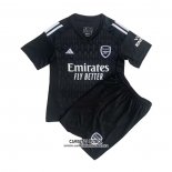Camiseta Arsenal Portero Nino 2023/2024 Negro