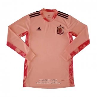 Camiseta Espana Primera Portero Manga Larga 2020