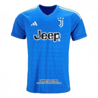 Camiseta Juventus Portero 2023/2024 Azul