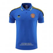 Camiseta Polo del Manchester United 2022/2023 Azul