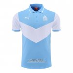 Camiseta Polo del Olympique Marsella 2022/2023 Azul y Blanco