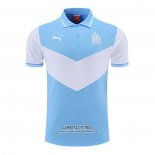 Camiseta Polo del Olympique Marsella 2022/2023 Azul y Blanco