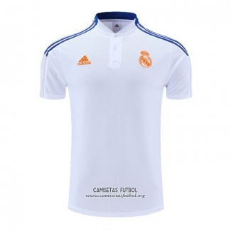 Camiseta Polo del Real Madrid 2022/2023 Blanco y Azul