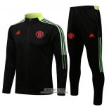 Chandal de Chaqueta del Manchester United 2021/2022 Negro y Amarillo