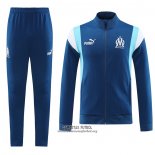 Chandal de Chaqueta del Olympique Marsella 2023/2024 Azul