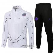 Chandal de Chaqueta del Paris Saint-Germain Jordan 2021/2022 Blanco