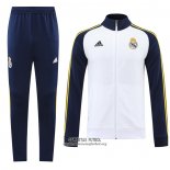 Chandal de Chaqueta del Real Madrid 2022/2023 Blanco y Azul