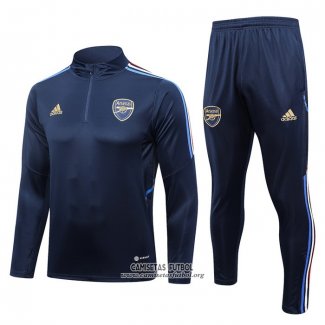 Chandal de Sudadera del Arsenal 2023/2024 Azul