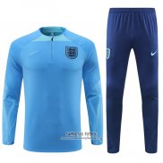 Chandal de Sudadera del Inglaterra 2022/2023 Azul Claro