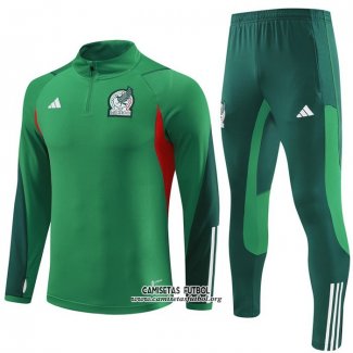 Chandal de Sudadera del Mexico Nino 2023/2024 Verde