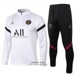 Chandal de Sudadera del Paris Saint-Germain 2020/2021 Blanco