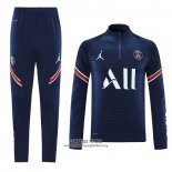 Chandal de Sudadera del Paris Saint-Germain 2021/2022 Azul