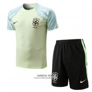 Chandal del Brasil Manga Corta 2022/2023 Verde - Pantalon Corto