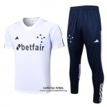 Chandal del Cruzeiro Manga Corta 2023/2024 Blanco