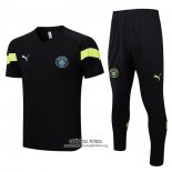 Chandal del Manchester City Manga Corta 2022/2023 Negro