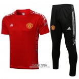 Chandal del Manchester United Manga Corta 2021/2022 Rojo