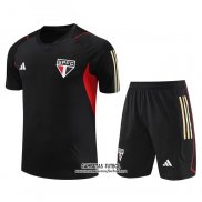 Chandal del Sao Paulo Manga Corta 202023/2024 Negro - Pantalon Corto