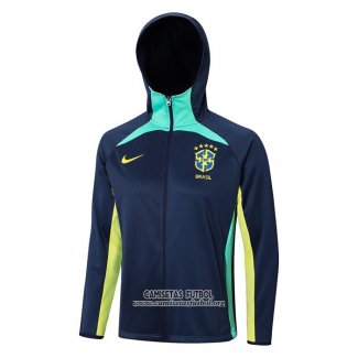 Chaqueta con Capucha del Brasil 2022/2023 Azul