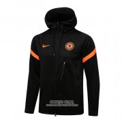 Chaqueta con Capucha del Chelsea 2021/2022 Negro