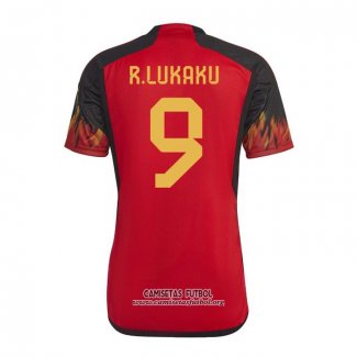 Camiseta Belgica Jugador R.Lukaku Primera 2022