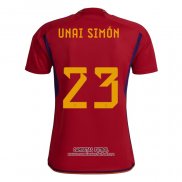 Camiseta Espana Jugador Unai Simon Primera 2022
